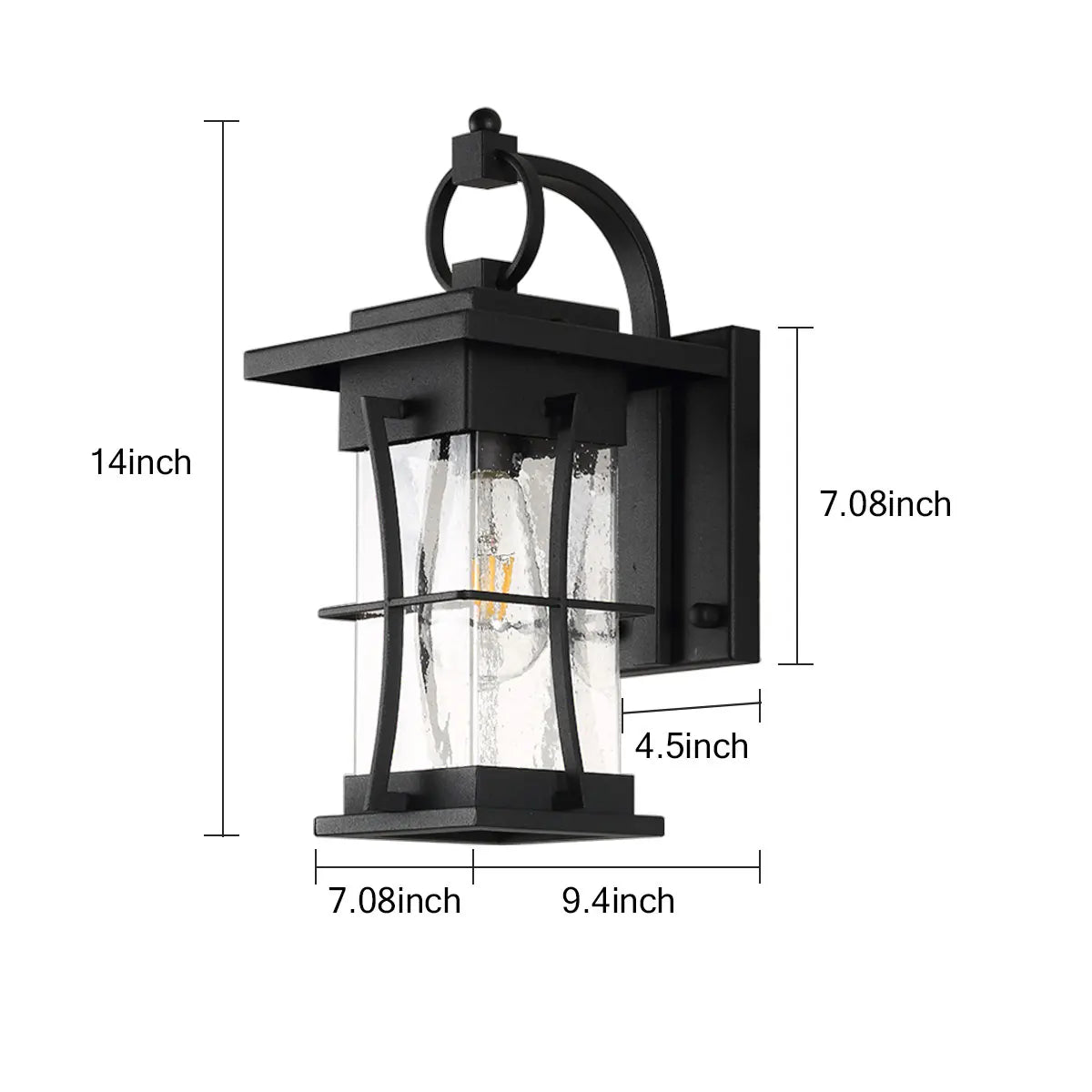 Retro Loft Wall Lamps, Black Lamp Shade, Industrial Cage, Sconce Lights, Modern Indoor and Outdoor Lighting Fixture