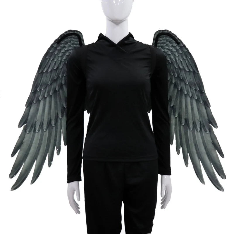 Artificial 3D Angel Wing Halloween Theme Party Cosplay Costume Non-Woven Fabric Foldable for Adults Men Women Animate Comiket