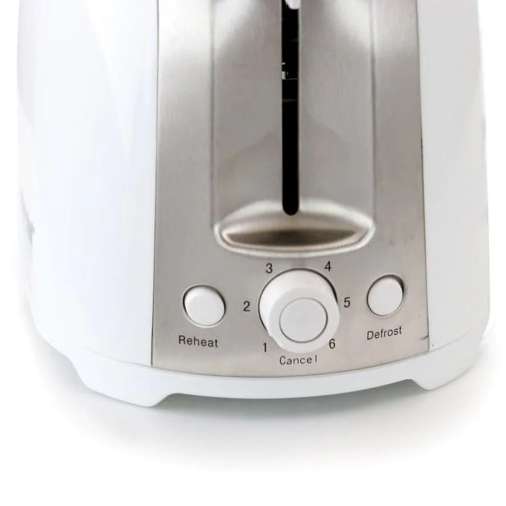 Cool Touch Wide Slot Toaster Bagels Waffles Defrost Reheat Adjustable  Control Easy Clean Crumb Tray Safety Design