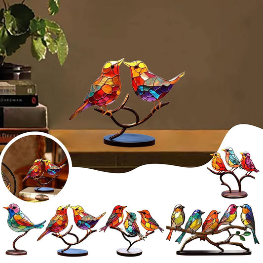 Colorful Birds Ornament 3D Modern Style Tabletop Bird Decoration BIrds Simulation Gift Perfect For Living Room Bedroom Office