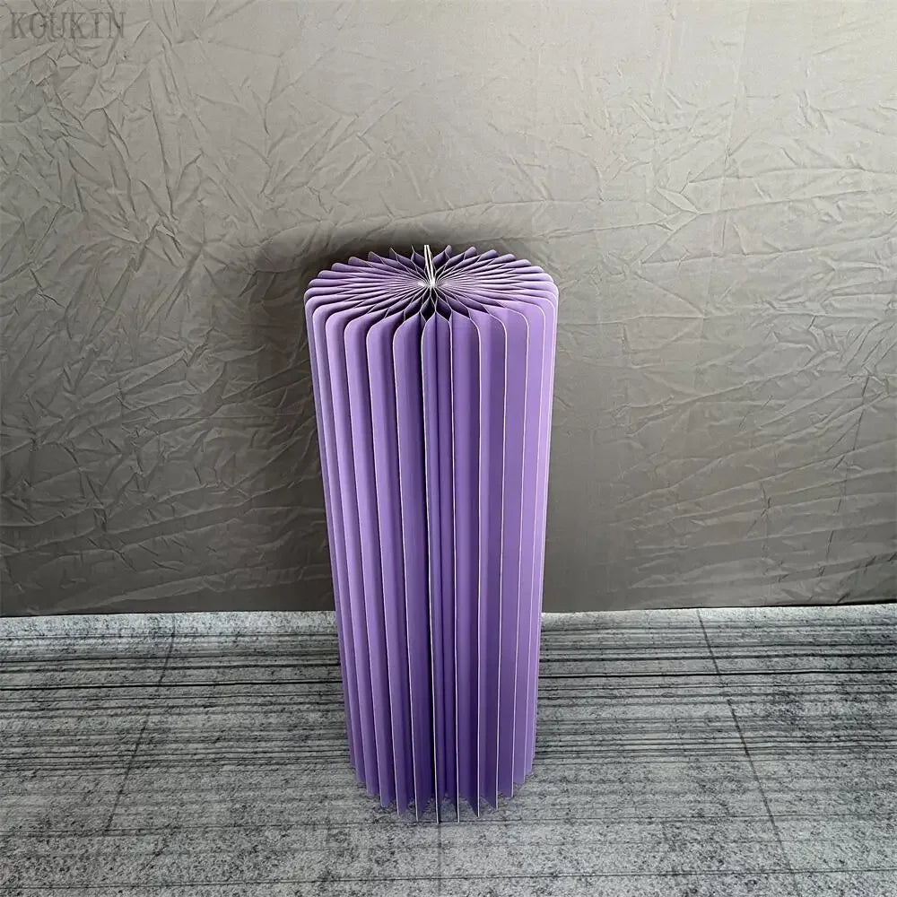 Wedding Props Ornament Cylinder Dessert Table Folding Honeycomb Origami Window Origami Display Stand Birthday Party Decoration