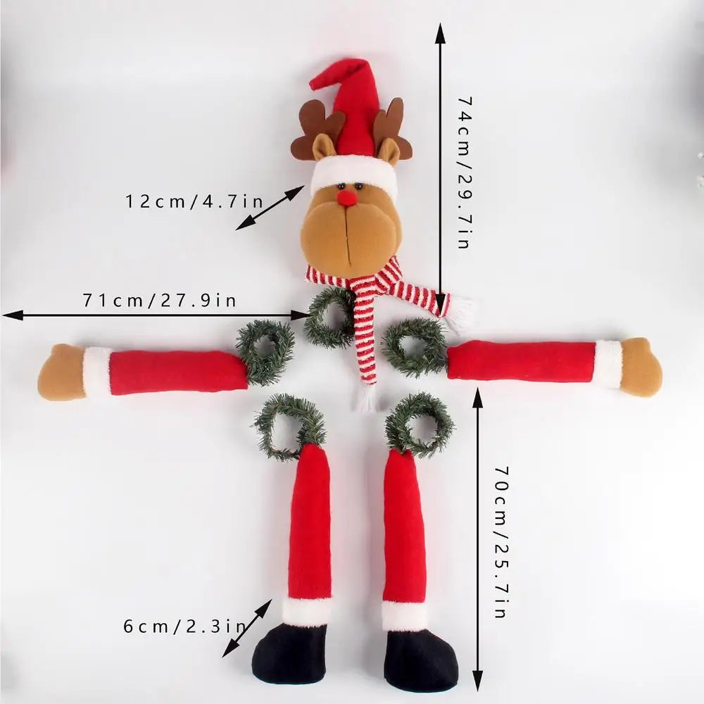 Christmas Tree Topper Decorations Tree Decorations With Hat Long Arms Funny Treetopper Hugger Christmas Tree Decorations For