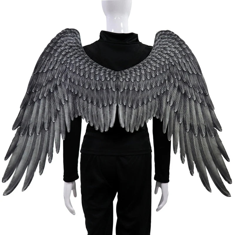Artificial 3D Angel Wing Halloween Theme Party Cosplay Costume Non-Woven Fabric Foldable for Adults Men Women Animate Comiket