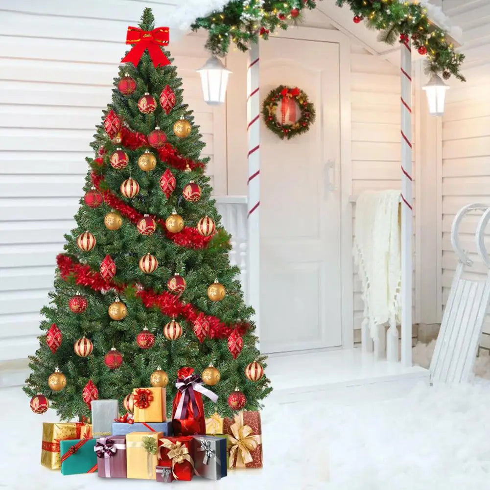 5FT Artificial Christmas Tree with Iron Base Christmas Holiday Pencil Tree with Thick Branch Tips Winter Party Christmas Decor