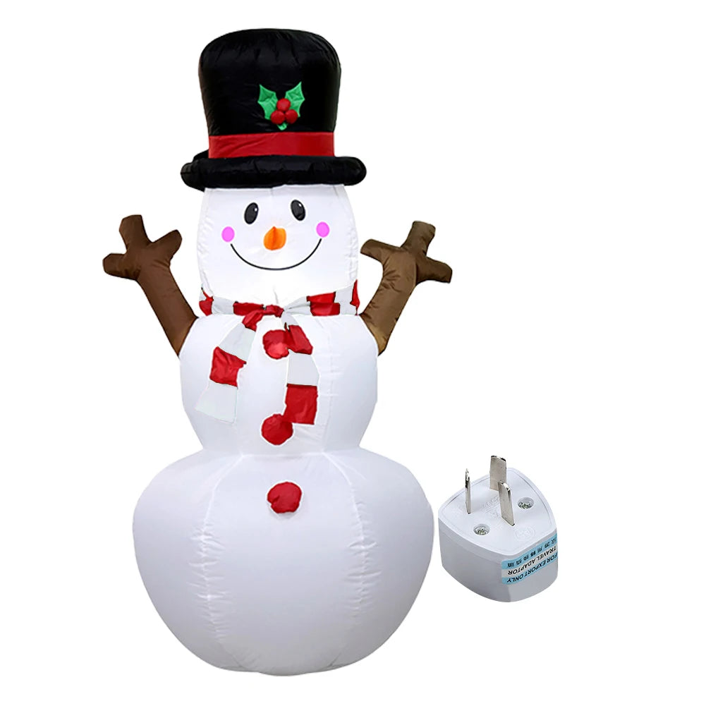 LED Inflatable Cute Air Blown Up  Festival Theme Christmas Dolls Decor Decorative Cartoon  for Xmas Garden Party Decor