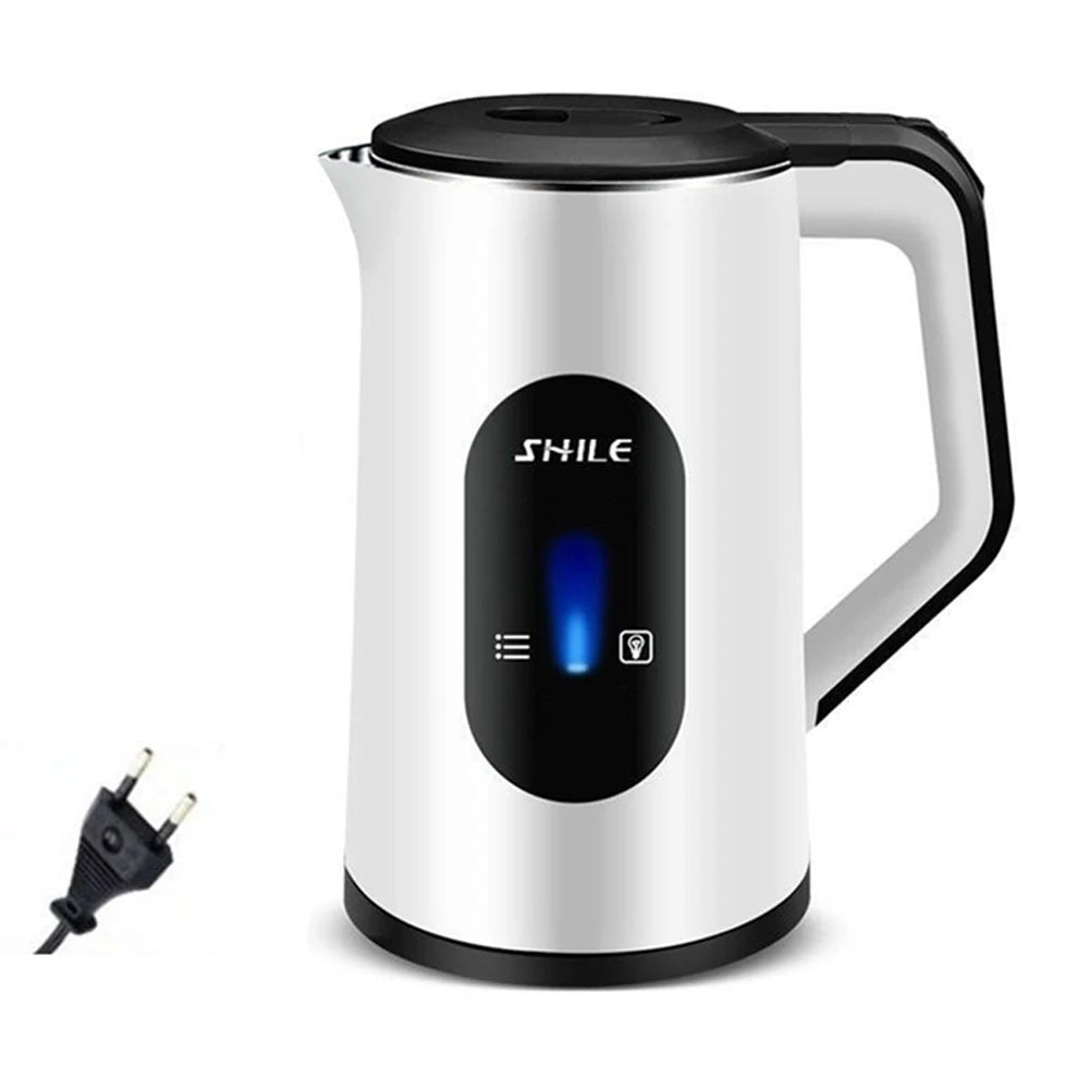 2.2L Stainless Steel Electric Digital Display Large Tea Kettle Auto-Shutoff Hot Water Boiler 1500W Fast Boil Home Kitchen Tool