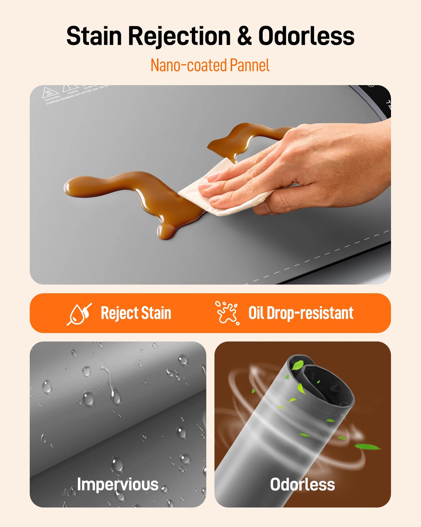 Electric Warming Tray with 8 Tem Setting Food Warmer Plate Foldable Portable Smart Food Fast Heating Mat Electric Warming Tray