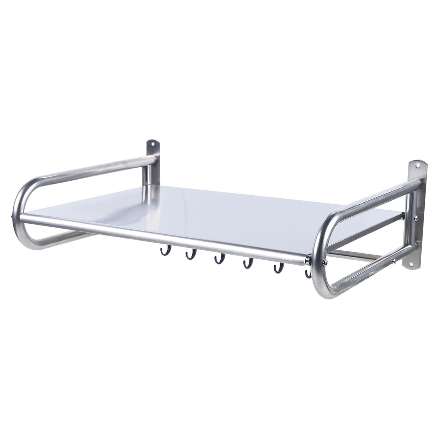 Wall-Mounted Microwave Oven Rack, Stainless Steel Shelf with 66.14 lbs Capacity, Space-Saving Kitchen Organizer
