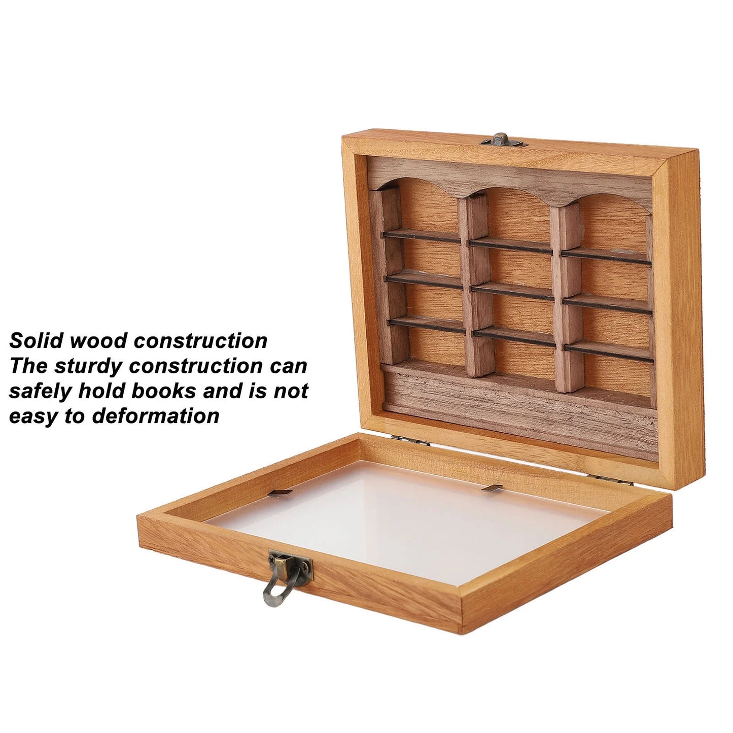 Miniature Book Boxes Display Case Stylish Miniature Bookshelf Decoration 196 Folded Books Artistic Exquisite for Coffee Shop