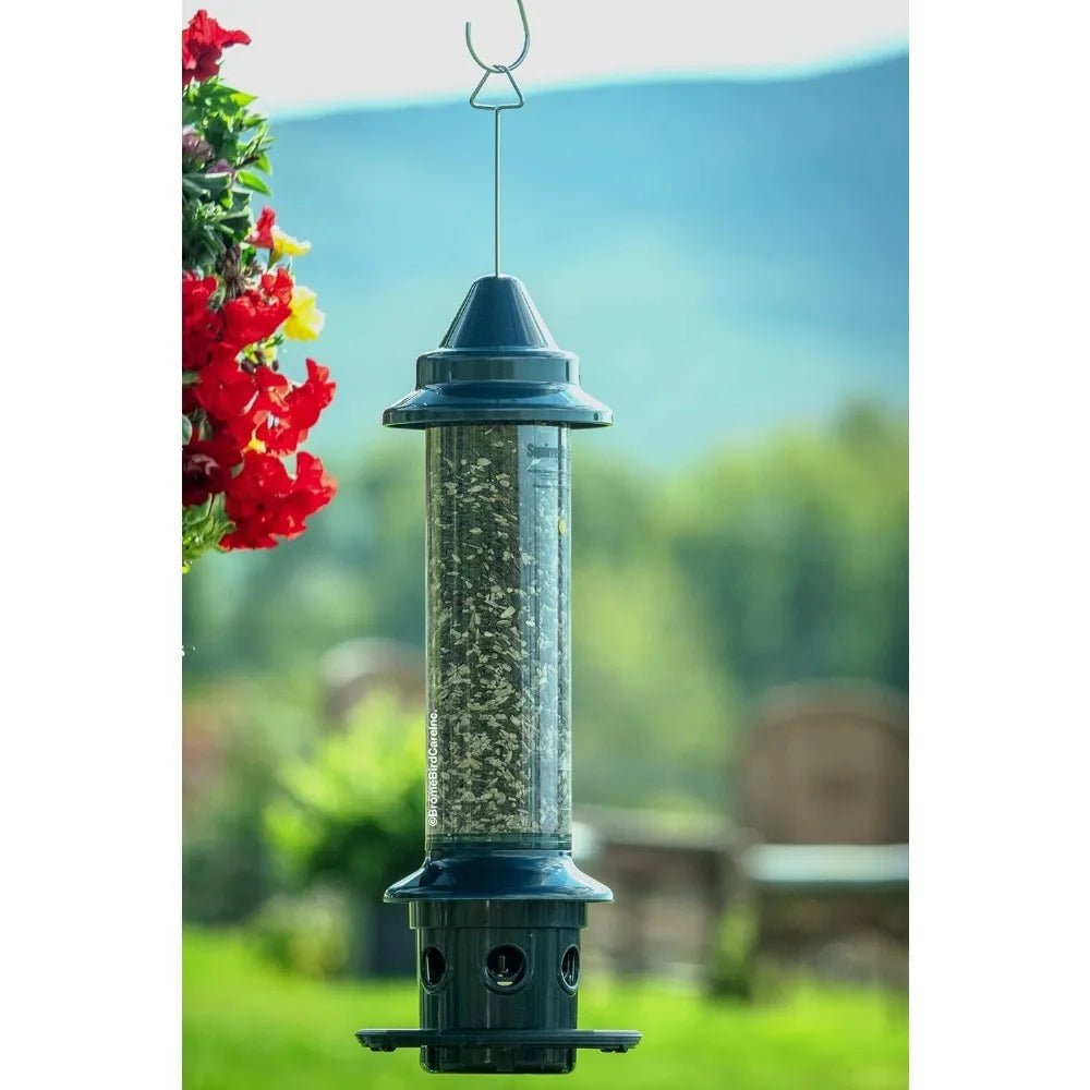 Fully upgraded-Squirrel Buster Plus Squirrel-proof Bird Feeder w/Cardinal Ring and 6 Feeding Ports, 5.1-pound Seed Capacity,