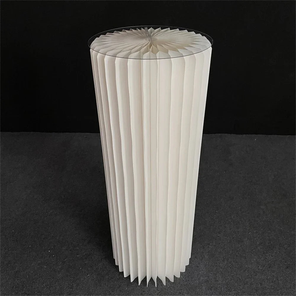 Folding Paper Roman Column Ornaments Party Wedding DIY Decoration  Dessert Cake Table Stand Columns  Decoration Display Stand
