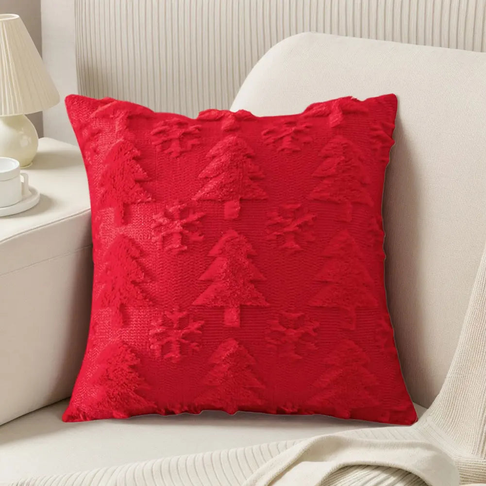 1/2/3PCS Christmas Decorative Cushion Cover Home New Year Room Sofa Throw Pillow Cover Xmas Tree Snowflake Printed Pillowcase