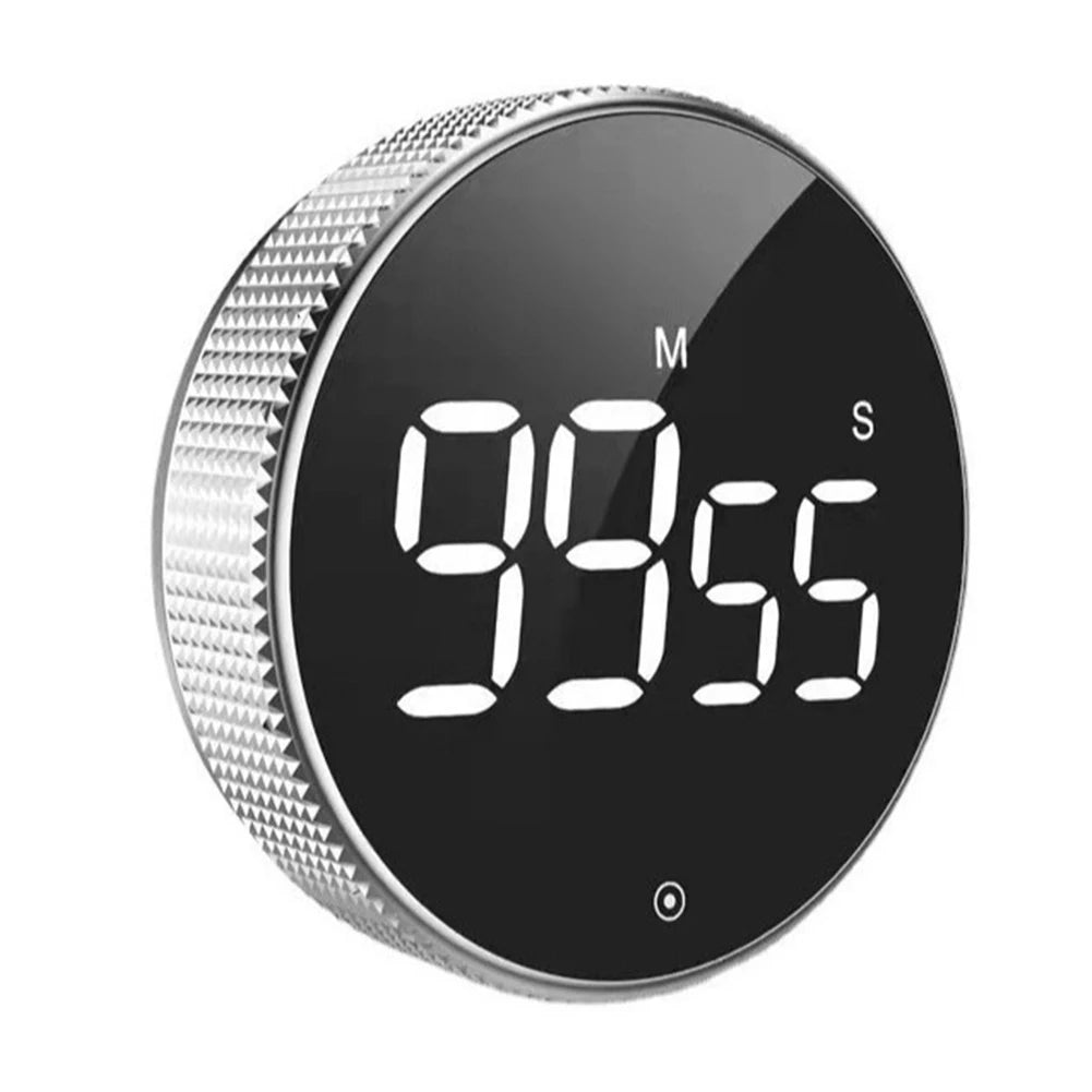 Magnetic LED Digital Electronic Kitchen Timer 3-level Volume Adjustment Cooking Remind Alarm Clock for Home Classroom Gym Office