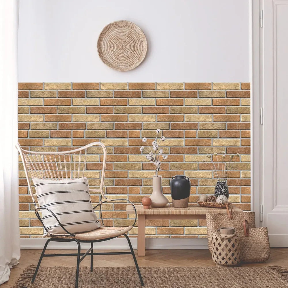 20pcs Self Adhesive Wall Tile Stickers, DIY Waterproof Wallpaper for Bathroom Wall Decorative Kitchen
