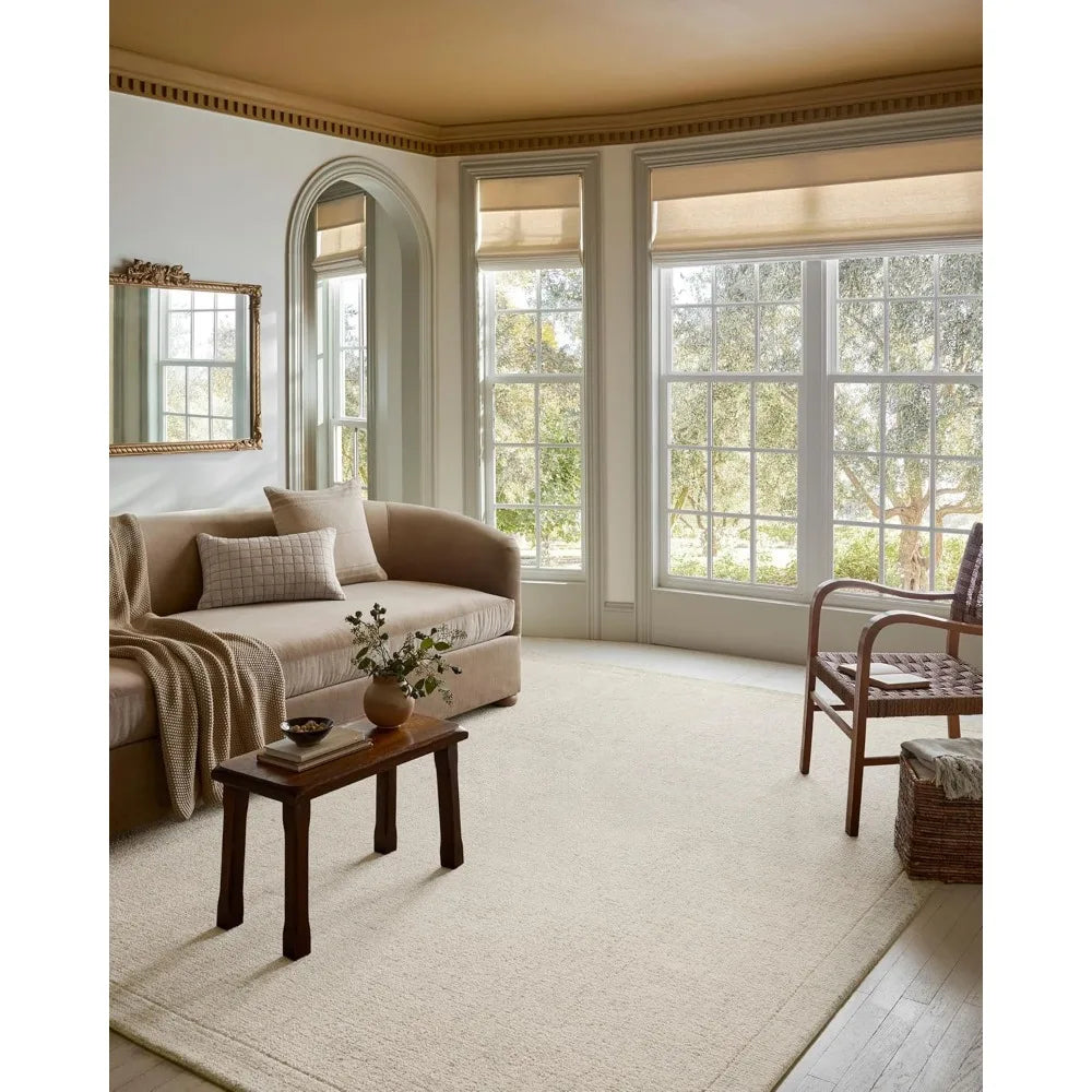 Magnolia Home by Joanna Gaines Henley Collection HNY-01 Ivory/Smoke 2'-3" x 3'-9" Accent Rug