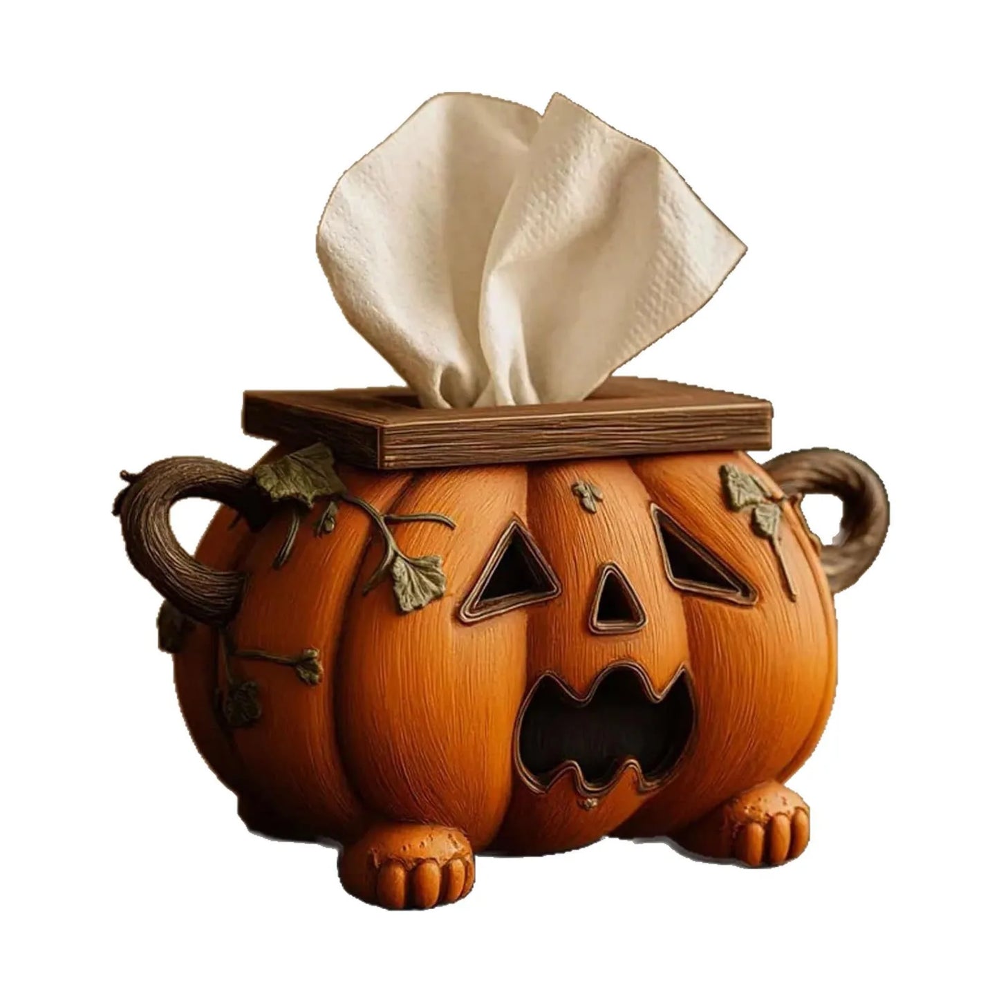 Halloween Pumpkin Tissue Case Holder Napkin, Toilet Paper Holder Home Storage Tissue Boxes