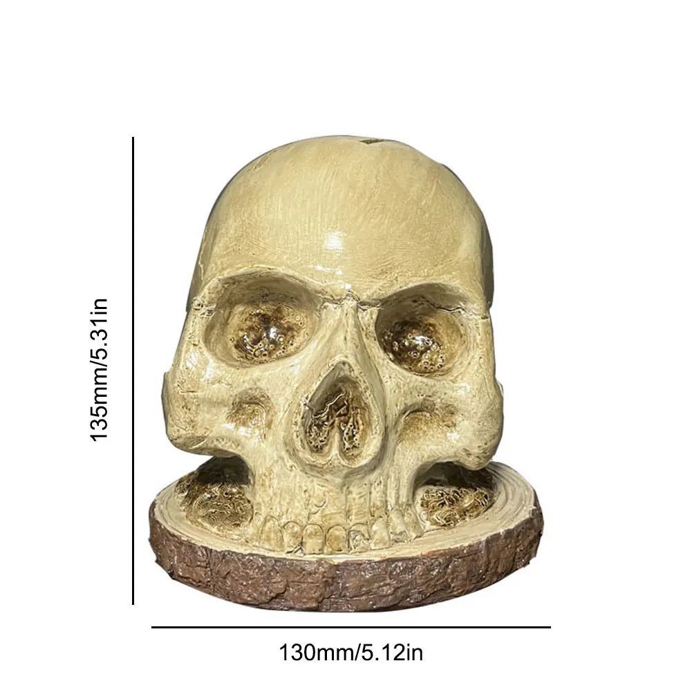 Skull Knife Holder Resin Skeleton Knife Stand Creative Fruit Chopping Knife Stand Halloween Party Decoration