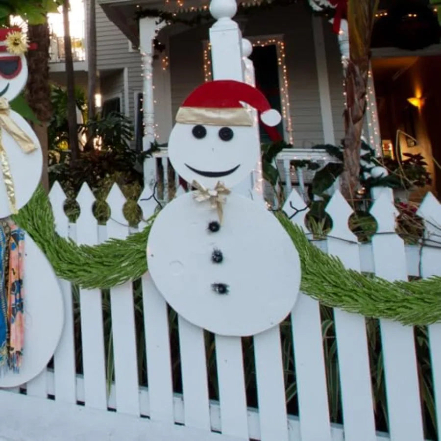 2Pcs 9 FT Artificial Norfolk Pine Garlands Realistic Christmas Greenery Garland for Mantel Table Stairs Indoor Outdoor Winter H