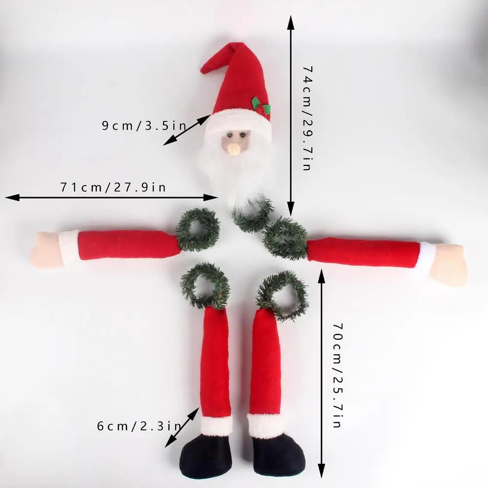 Christmas Tree Topper Decorations Tree Decorations With Hat Long Arms Funny Treetopper Hugger Christmas Tree Decorations For