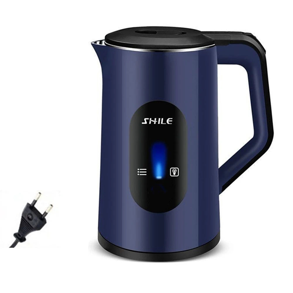2.2L Stainless Steel Electric Digital Display Large Tea Kettle Auto-Shutoff Hot Water Boiler 1500W Fast Boil Home Kitchen Tool