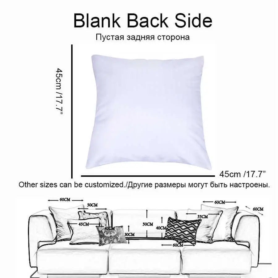 Home Decor Santa and Christmas Trees Printed Pillow Cover Pattern Cushion Cover Suitable for Sofa Bedroom Car Pillow Cover