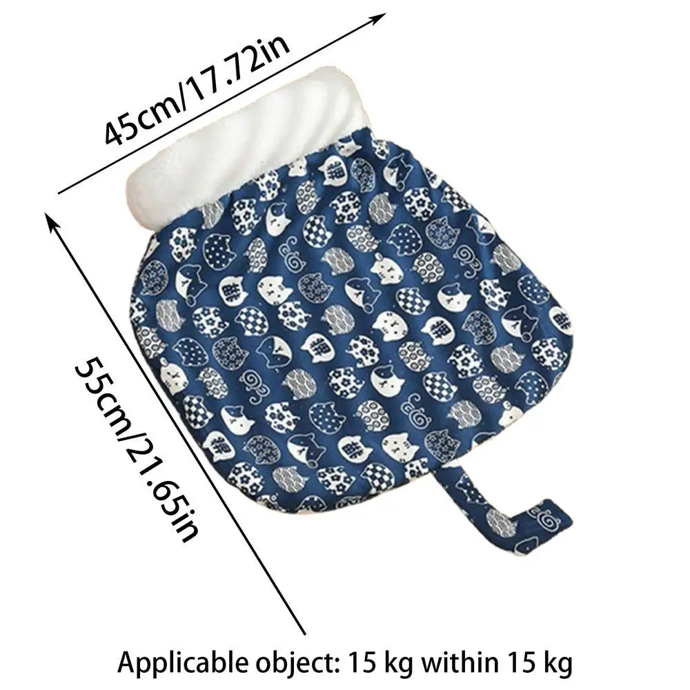 Cat Bed Cave Sleeping Bag Cat Winter Sleeping Bag Semi-Enclosed Winter Dog Bed For Camping Warming Pad Sack Warming Burrow Cat