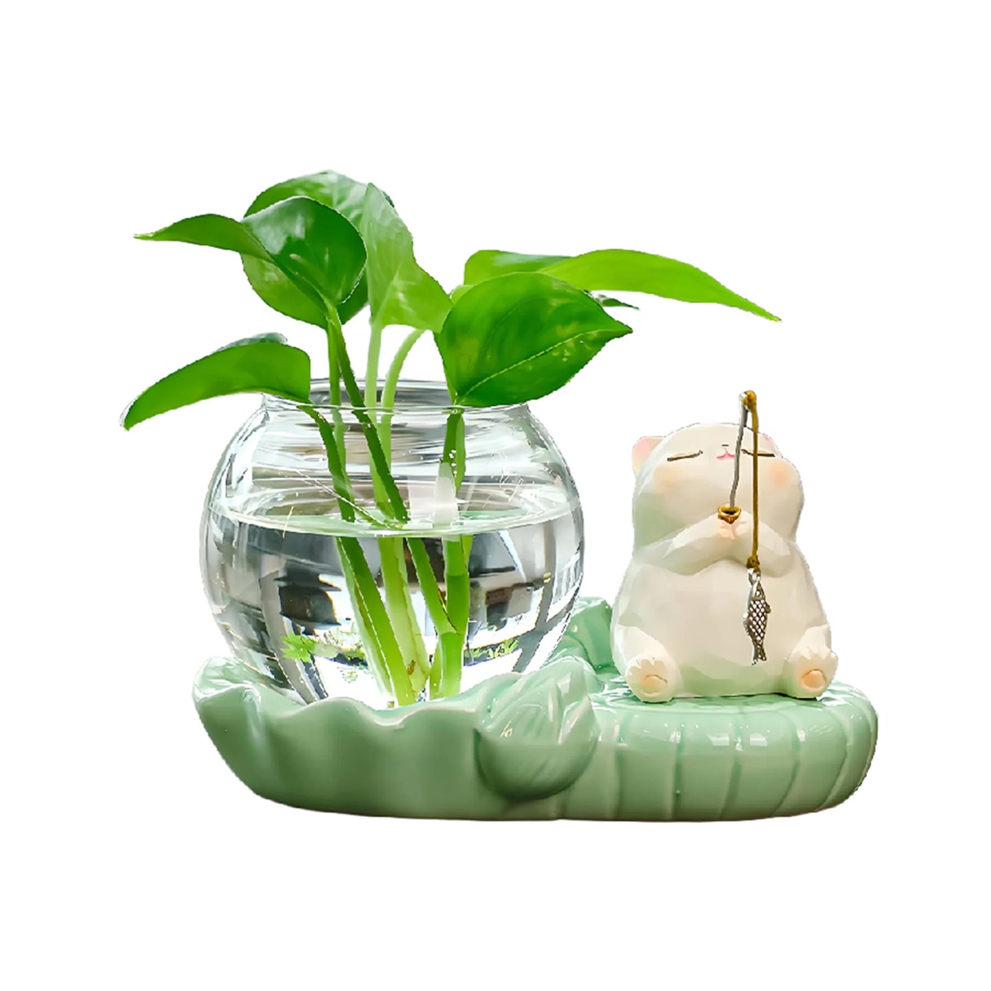 Modern Glass Vase Elegant Table Centerpiece for Dining Room Decor Stylish Home Accent Piece for Living Room Décor