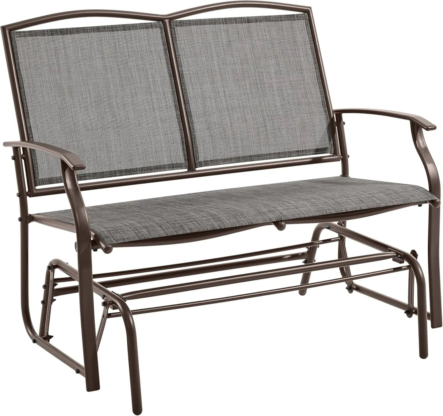 2-Person Patio Glider Bench – All-Weather Rocking Loveseat for Backyard