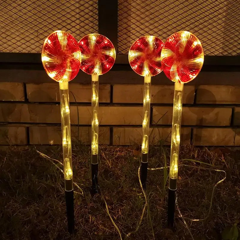 Solar Garden Lights Lollipop Christmas Decoration Waterproof Solar LED Light Outdoor Lamp Lawn Landscape LED Solar Lighting