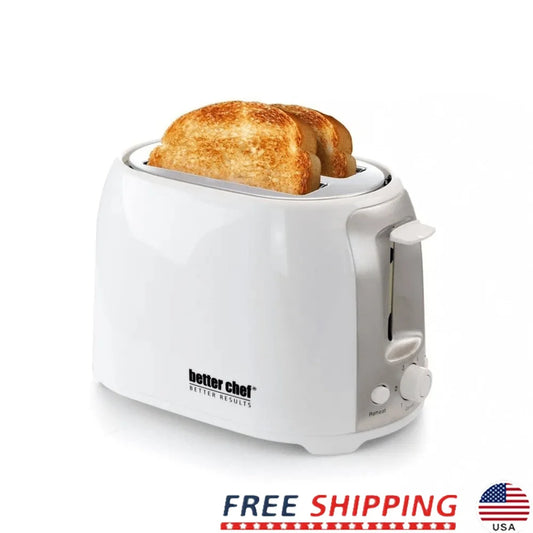 Cool Touch Wide Slot Toaster Bagels Waffles Defrost Reheat Adjustable  Control Easy Clean Crumb Tray Safety Design