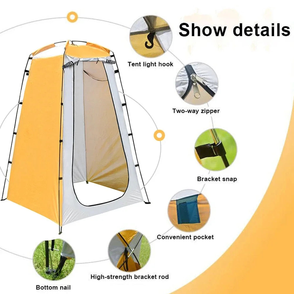 1PC Portable Outdoor Camping Tent Pop-up Simple Bath Cover Shower Toilet Tents Hiking Beach Gear Waterproof Privacy Shelters
