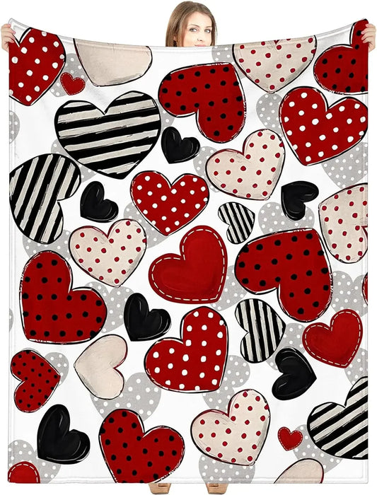 Valentine's Day Blanket Throwing Gift Candy Beloved Throwing Blanket Sofa Soft Warm Bed Blanket Children Men's Dialogue Party