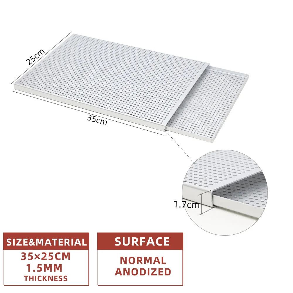 Puff Pastry Baking Tray Mille Feuille Rectangular Pastry molds Baking Pan Perforated Baking Pan Dish Oven Tray Bread With Hole