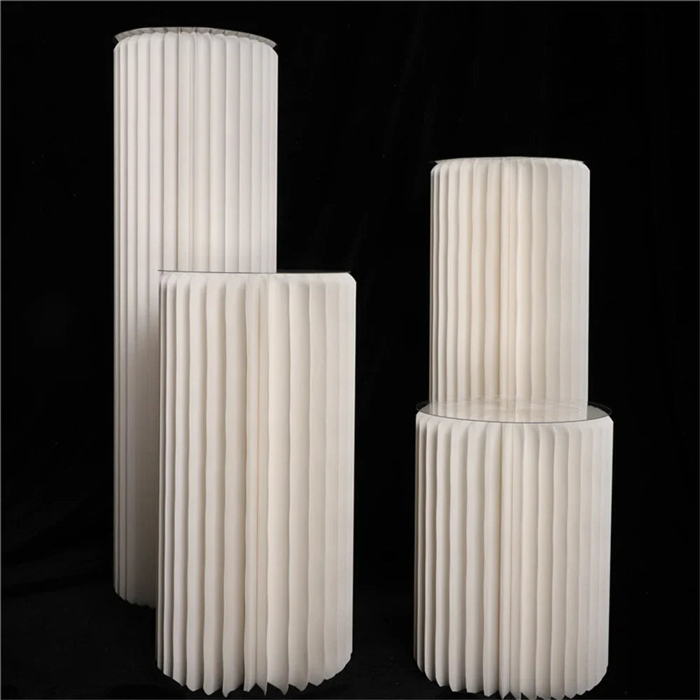 Folding Paper Roman Column Ornaments Party Wedding DIY Decoration  Dessert Cake Table Stand Columns  Decoration Display Stand