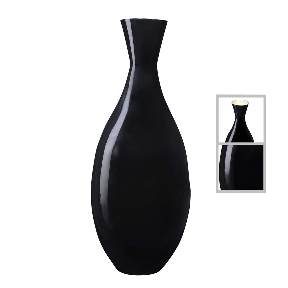 Unique Handcrafted Bamboo Floor Vase Durable Teardrop Design Stylish Home Decor Accent Lightweight Decorative Piece