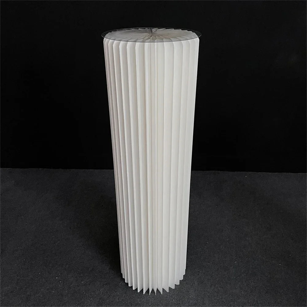 Folding Paper Roman Column Ornaments Party Wedding DIY Decoration  Dessert Cake Table Stand Columns  Decoration Display Stand