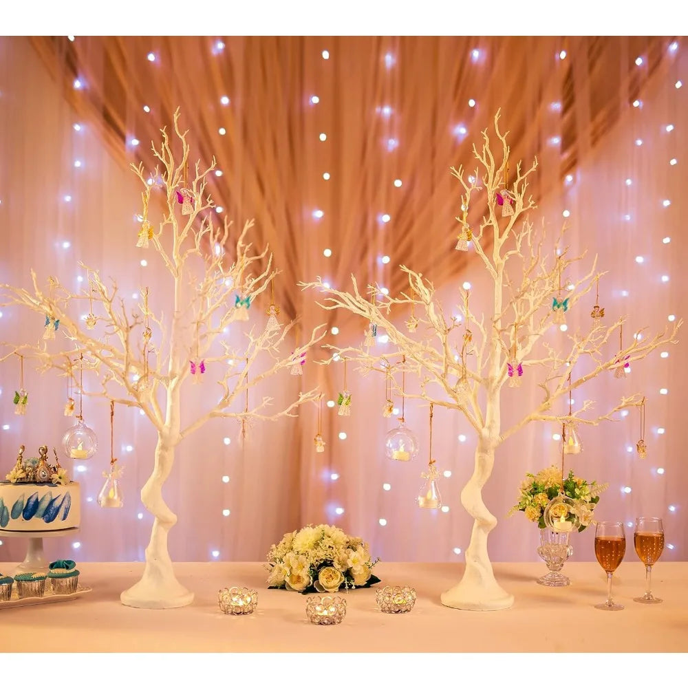 White Artificial Trees for Wedding Party Decoration Fake Tree Indoor for Home Decor Centerpiece Table Decorations Christmas Hal