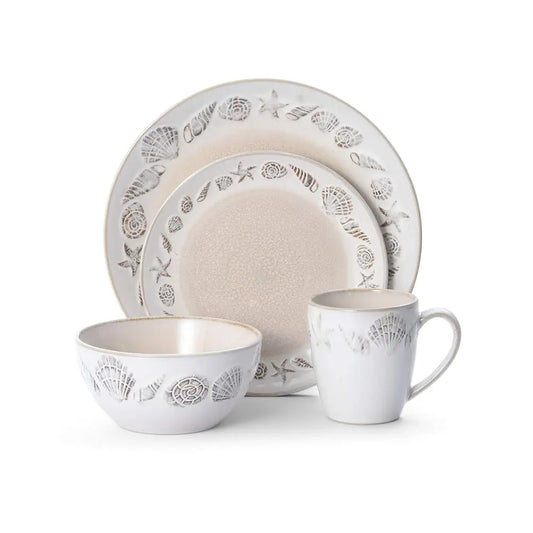 Panama 16-Piece Dinnerware Set, Beige