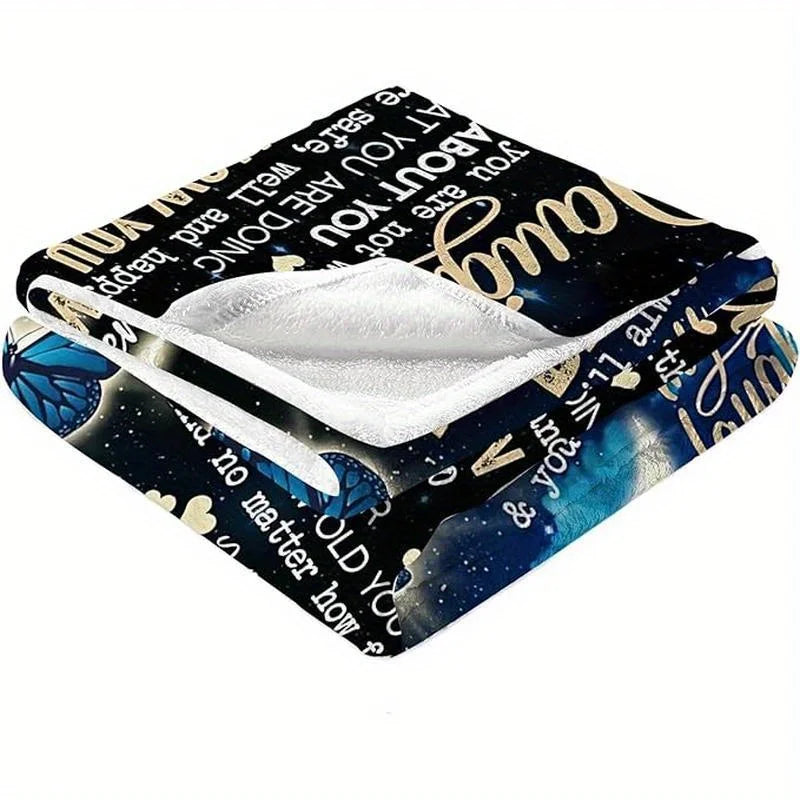 Daughter Gifts from Dad, Daughter Blanket from Dad, Birthday Gifts for Daughter from Dad, To My Daughter Throw Blanket