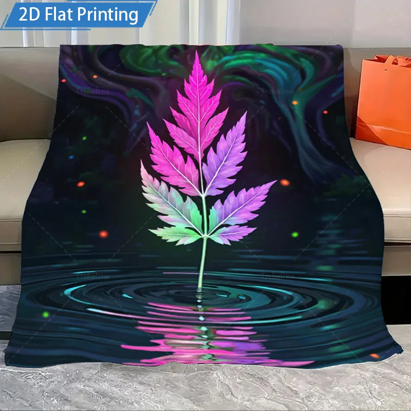 1pc Flannel Blanket Christmas Plaid Fleece Blanket Red Black White Snowflake Pattern Cozy Winter Throw for Sofa Bed Home Decor