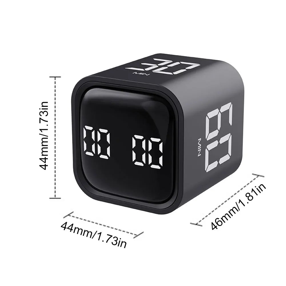 Productivity Cube Timer 5/10/30/60 Minutes and  Countdown Mini Digital Timer Electronic Timer for Tasks Work Study Kitchen
