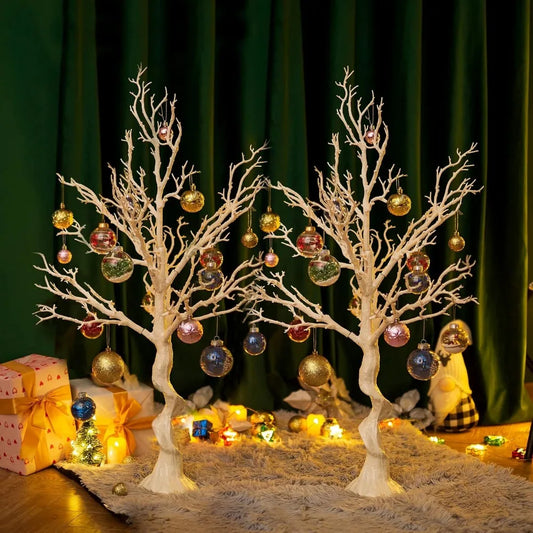 White Artificial Trees for Wedding Party Decoration Fake Tree Indoor for Home Decor Centerpiece Table Decorations Christmas Hal