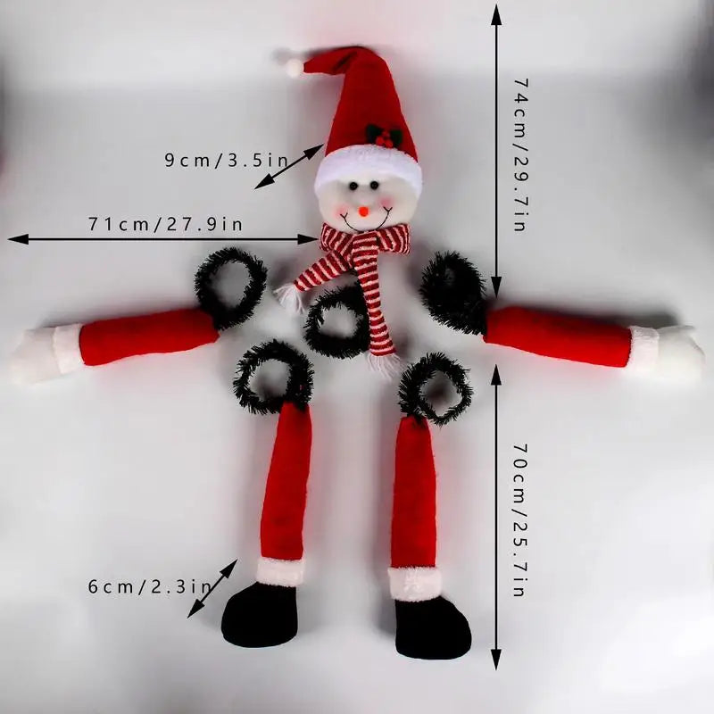 Christmas Tree Topper Decorations Tree Decorations With Hat Long Arms Funny Treetopper Hugger Christmas Tree Decorations For