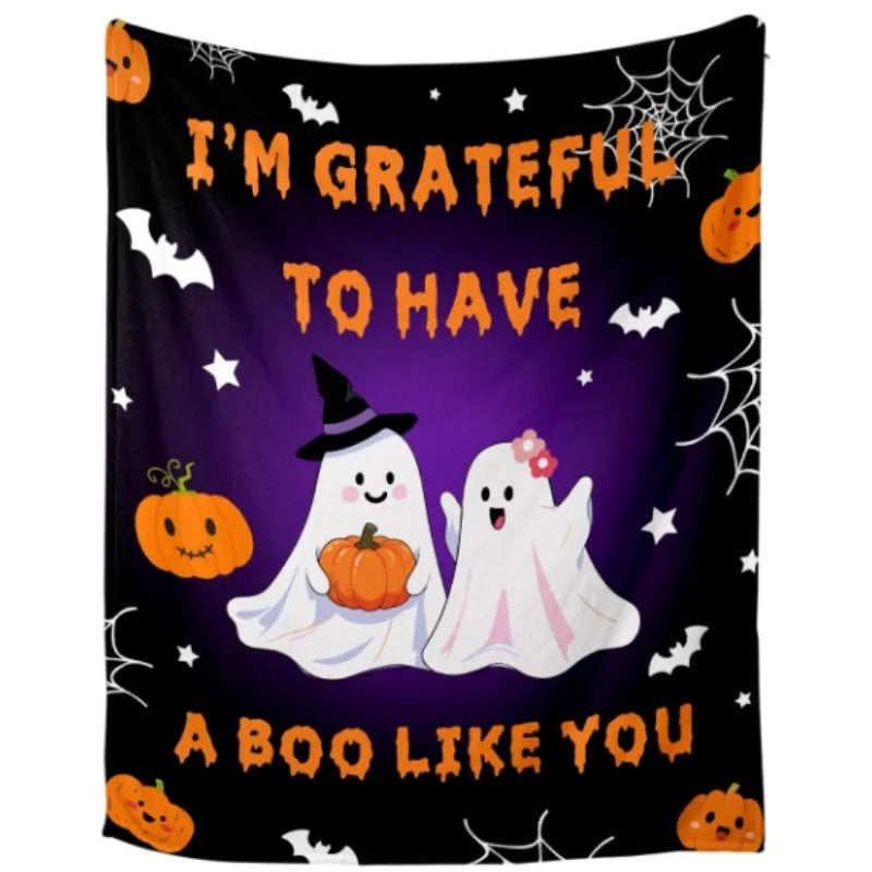 Halloween couple blankets, Halloween boyfriend and girlfriend blankets, horror blankets, flannel Halloween sofa bed blankets