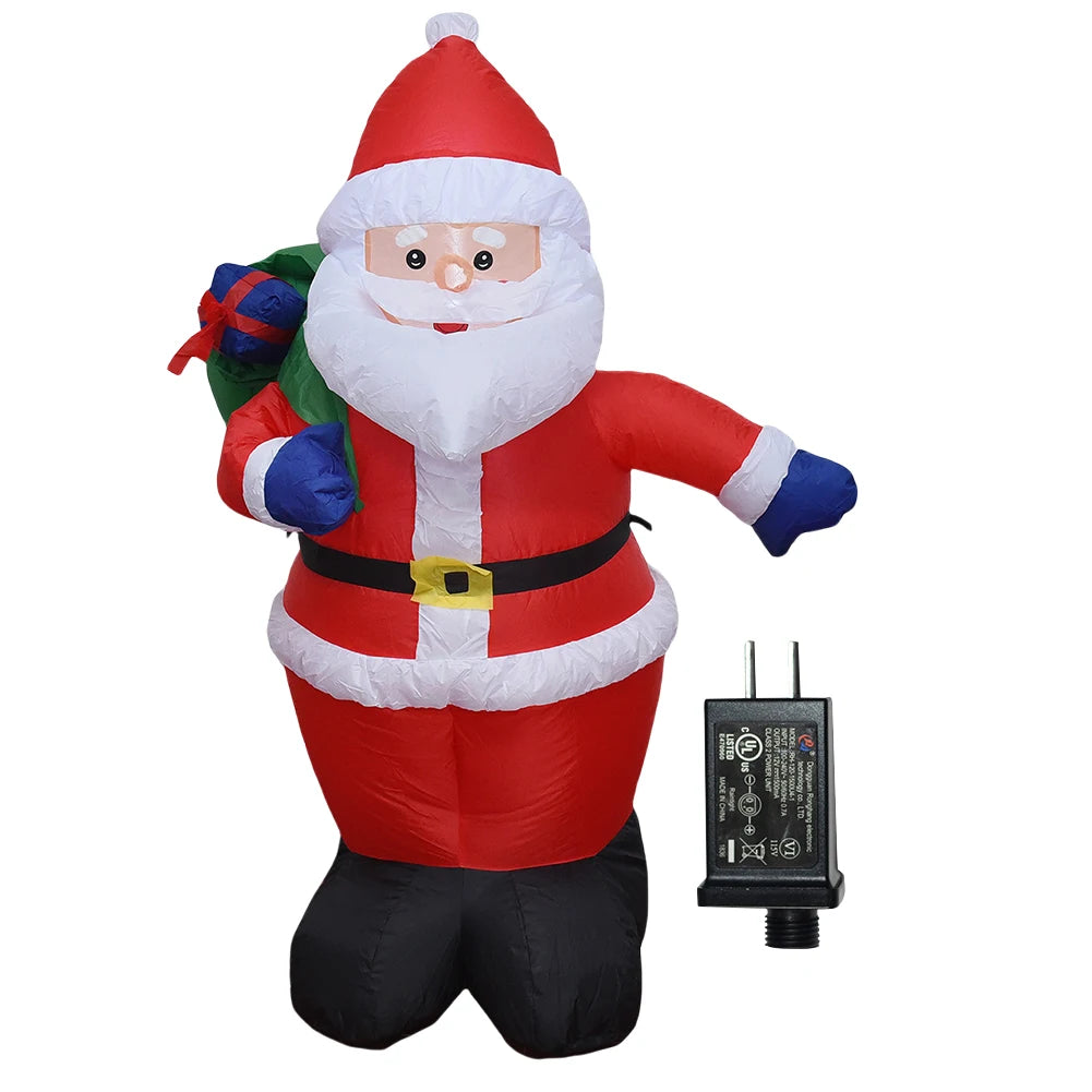 LED Inflatable Cute Air Blown Up  Festival Theme Lighted Giant Model Ornament Decorative Cartoon  Christmas New Year Gifts