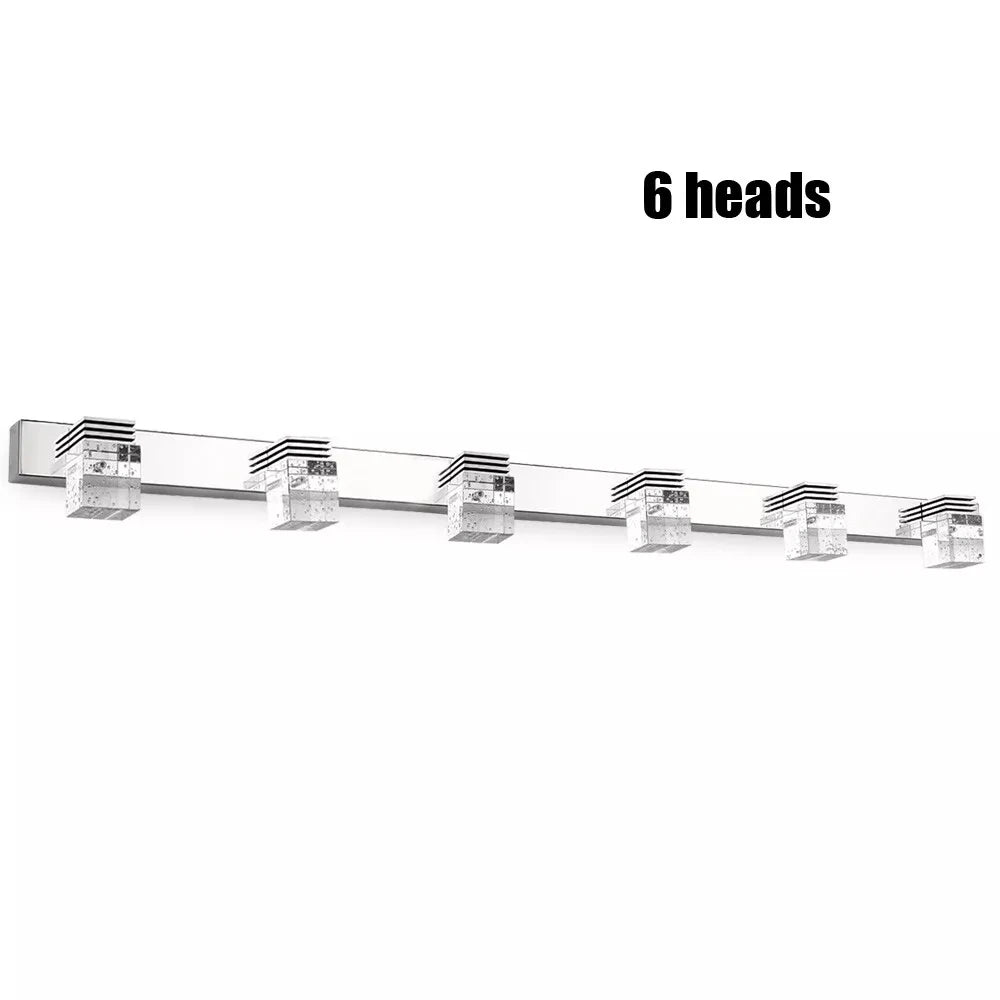 LED Crystal Bathroom Mirror Light - Modern Vanity Lights Front Wall Lamp Fixture