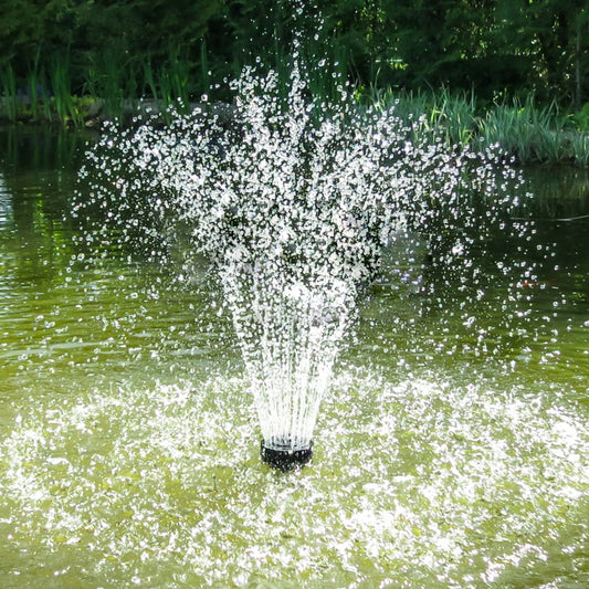 Solar Fountain Pond Pump Kit with Nozzles Solar Powered Fountain Water Pump Solar Pond Pump for Bird Bath Ponds Garden Fish Tank