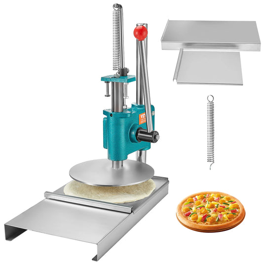 SucceBuy Manual Pizza Dough Press Machine 9.5inch/24cm Household Pizza Pastry Stainless Steel Pizza Presser Chapati Sheet Pizza