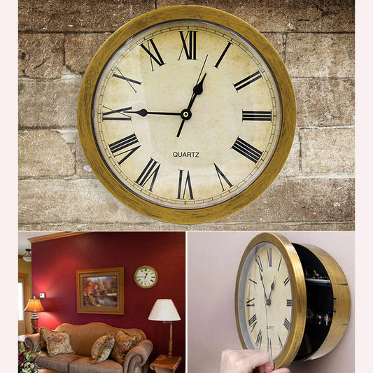 Storage Box Clock Wall Clock With Secret Compartment Creative Secret Safe For Storing Valuables For Living Room Bedroom Decor