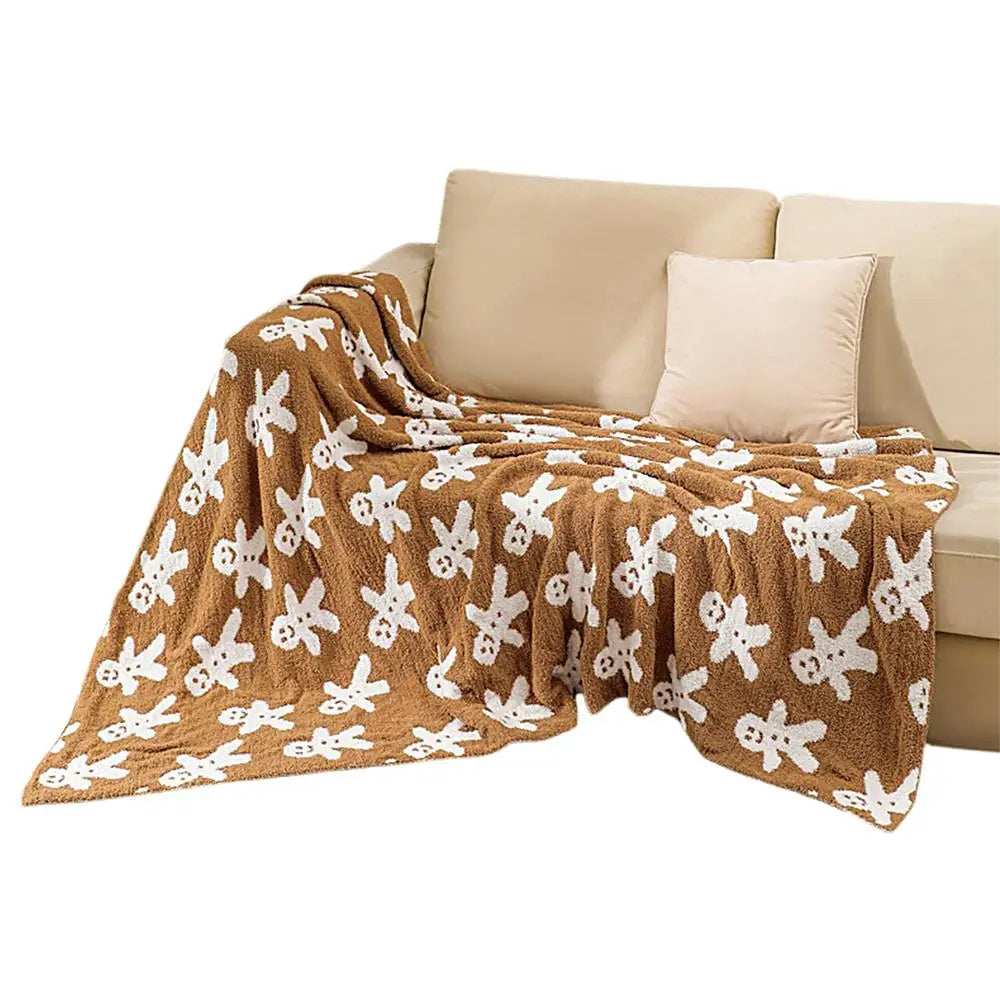 Gingerbread Throw Blanket Warm Soft Christmas Blanket Gingerbread Christmas Throws Cozy Christmas Gingerbread Decorations